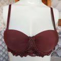 Maroon Color Double Padded Bras | Push-Up Bra With Adjustable Straps For Women. 