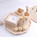 Wooden Vanity Tray Fruit Plate Display Perfume Food Makeup Dish Serving Tray. 