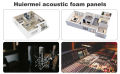 Acoustic Foam Panels Fireproof Sound Absorbing Panels Studio Foam Wedges for Walls 2" X 12" X 12" 12 Pack Black. 