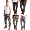 Men's Commando Multi-Pocket Cargo Pants – Loose-Fit Camouflage Joggers with Elastic Waist & Wide Leg – Versatile Streetwear, Hiking, and Outdoor Fatigue Trousers. All-Season, Comfortable, Baggy Army Pants with Multiple Functional Pockets.. 
