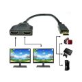 1080P HDMI Port Male to 2 Female 1 In 2 Out Splitter Cable Adapter Converter. 