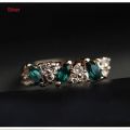 【wholesle668 Store】2 Pcs Best Luxury Women Ladies Rhinestone Crystal Finger Dazzling Ring Jewelry. 