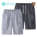 DR BEI Men Summer Trousers All Match Nude Color Knee Length Shorts. 