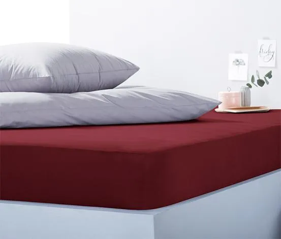 Maroon%20Color%20Jersey%20Cotton%20Fitted%20Bedsheet%20Beddys%20Studio%20-%20Image%202