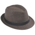2016 Fashion Unisex Summer Straw Men's Fedora Hats Trilby Gangster Cap Sunhat Beach Straw Panama Hat with Ribbow Band. 