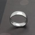 Silver Round Stainless Steel Ring. 