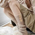 Gothic Lolita Winter Leg Warmers Sock Socks Gyaru Knit Socks Fluffy Goth Legs Warm Sock for Gothic Style Legging. 