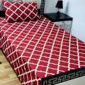 High quality cotton single 2pc stiched bedsheet. 