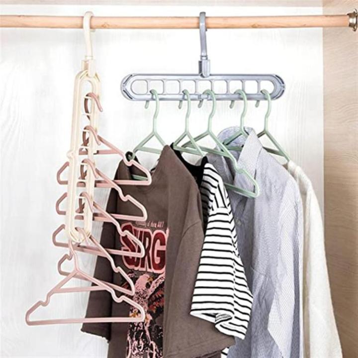 Folding Clothes Hanger For Clothes Drying Rack Multi-function Clothes Rack Closet Organizer Space Saving Clothes