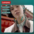 Lenovo SH1 Wireless Headphones Bluetooth Earphones Sport Magnetic Neckband Headset With Microphone Earpods. 
