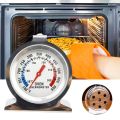Stainless Steel Dial Oven Thermometer Grill Temperature Gauge For Home Kitchen Food Meat - Hang or Stand in Oven. 