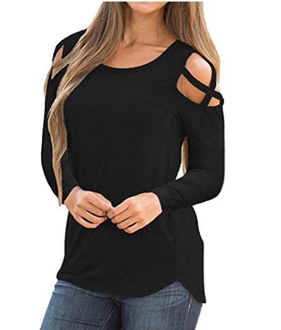 (Customized)%2011.11%20SALE%20EXPORT%20Quality%20Cross%20Shoulder%20Ladies%20Shirt%20full%20sleeve%20t%20shirt,%20t%20shirts%20for%20women,%20shirts%20for%20women,%20womens%20blouses,%20ladies%20t%20shirt,%20ladies%20black%20t%20shirts%20-%20Image%202