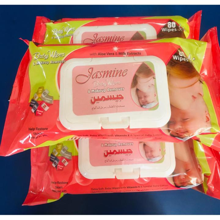 Jasmine Baby wipes 80 ( pcs )  pack of 1
