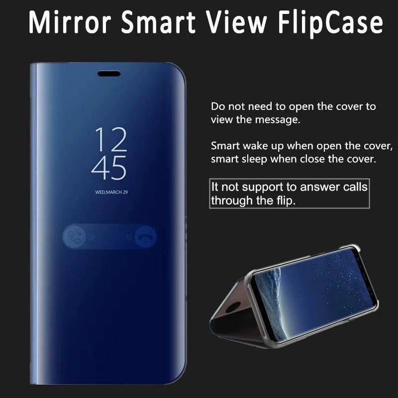 Cellulare Honor BAIDIYU Cover Per Honor 50, Guscio Protettivo Smart Mirror Flip Custodia Honor 50 Specchio Intelligente