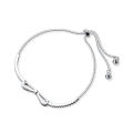 Bow bracelet women's niche design light luxury pull-out bracelet jewelry girlfriend tokens. 