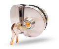 Glass Door Lock D Lock Stainless Steel Office Safety. 