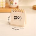 2023 New Small Calendar Office Schedule Timetable with Sticker Desktop Ornament. 