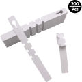 400 Pcs Plastic Plant Labels Wrap Around Tree Tags, Adjustable Nursery Garden Labels Plant Tags with Large Writing Surface, White. 