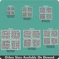 4 qul in kufic calligraphy islamic reusable stencil for canvas and wall painting id 265. 