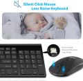 LeadsaiL Wireless Keyboard and Mouse Combo, Wireless USB Mouse and Computer Keyboard Set, Compact and Silent for Windows Laptop, Desktop, PC. 