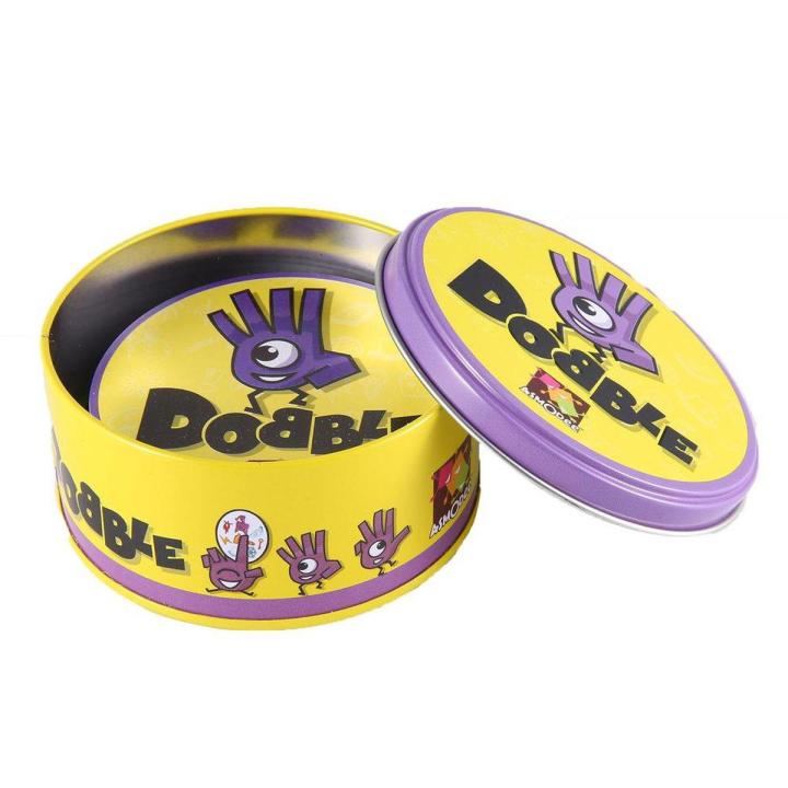 （New）DOBBLE board game pot port & alphabet for kid family fun