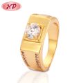 Fine Jewelry Mens Big Diamond 18k Gold Plated Ring Wedding Rings For Men. 