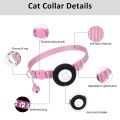 Cat Collar, for Apple Air Tag Cat Collar, in 3/8Inch Width Black. 