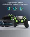 Wireless Controller for PS4 Series High Performance Gaming Controller for Playstation 4 Pro/Slim/PC Double Shock LED USB Cable. 