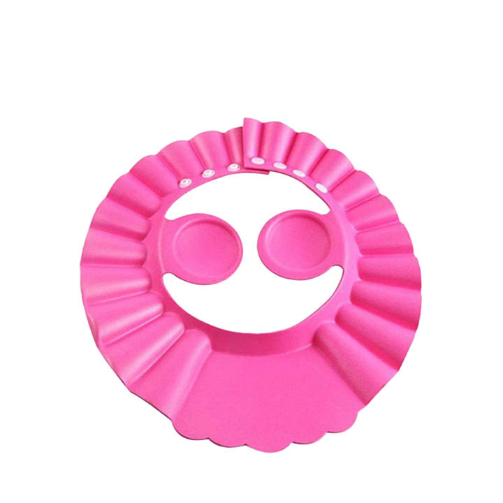 Online Karachi - New Cute Adjustable Baby Shampoo Bath Shower Cap With Ear Protection Waterproof toddler Sun Protection Hat for Washing Hair Visors For Both Baby Girl And Baby Boy