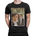 Men's Timothee Chalamet T Shirts Pure Cotton Clothes Vintage Short Sleeve Crewneck Tee Shirt Gift Idea T-Shirts. 