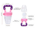 Pack Of 2 Baby Food Pacifier Chusni & Silicone Teething Brush. 