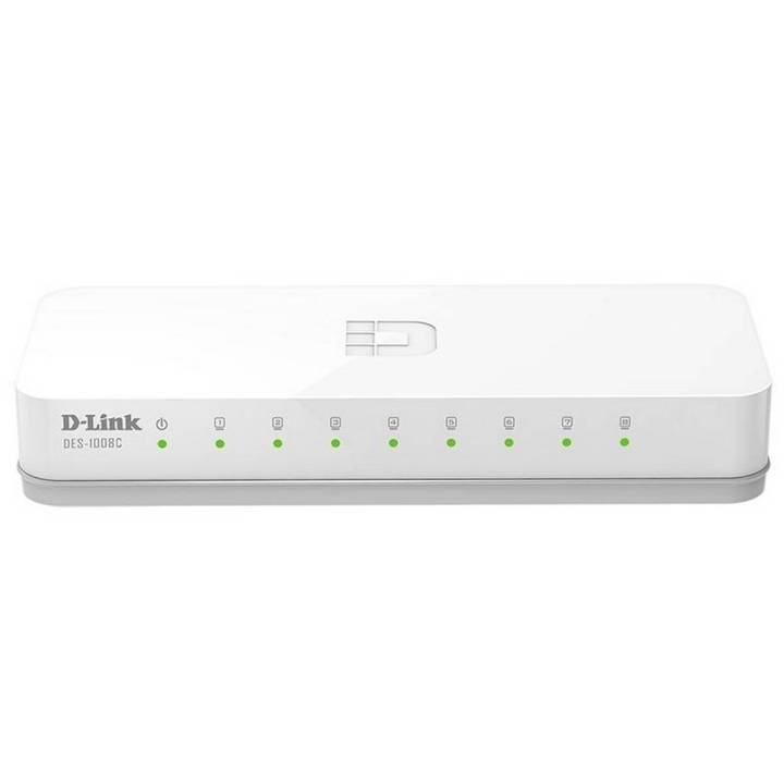 D-Link 10/100 Mbps Unmanaged Switch Network Switch - DES-1008C