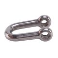 4pcs M6X38mm Straight D-Shackle, Short, Stainless Steel AISI 316. 