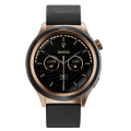 Zero® Lunar 360 Smartwatch 1.43" AMOLED Display |  Calling, Full Health Tracking, Voice Assistant | Premium Zinc Alloy Body with Leather+TPU Strap | Unisex Smartwatch for Android & iOS. 