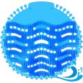 10 Pack Urinal Screens Deodorizer, Urinal Cake Long Bristle Anti-Splash and Anti-Clogging Lasting Odor Freshener(Blue). 
