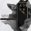 COROGI for Huawei Nova Y90 Back Cover Luxury 6D Plating Soft Case Camera Lens Protection Square Frame Silicone Glossy Shockproof Mobile Phone Cases. 