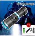 Professional Diving torch for deep underwater diving, spearfishing, free diving scuba. for better vision under water. 