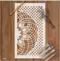 Geospiral Matrix Wall Stencil , geometric wall stencil Parametric Decorative Pattern ID#642. 