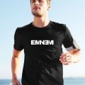 Eminem Printed Summer Cotton Jersey Half Sleeves Export Quaity O-Neck Tshirt For Men - T-Shirt For Men - Short Sleeves. 