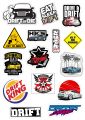 Stickers Pack Car Drifting Stickers For Cars, Laptop, Mobiles Cover DIY. 