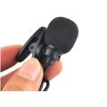 Lavaliere Universal Microphone with Clip Professional Small Wired Microphone Used for Interview (For Computers Only). 