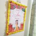 Handmade welcome board for wedding, engagement and birthday. 