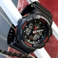 (Ready Stock) G .Shock GA100 Men Watch Digital Sport Watch LED Display Water Resistant Shockproof and Waterproof World Time LED Auto Light Sports Wrist Watches GA-100-1A4 (copy original 1.1 premium). 