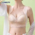 Wireless Bra Comfortable Lace Plus Size Seamless Push Up Padded Sports Bra for Women Anti-snagging Breathable Underwear Breast Support Bra. 