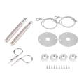 One Pair Car Universal Drawing Type En e Hood Cover Lock Pin Kit Safety Pin. 
