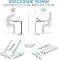 High Quality Laptop Stand - Adjustable Portable Laptop Stand For Desk - Foldable Plastic Laptop Stand Notebook Stand lightweight - Non-slip Stand For Laptop And Tablet. 