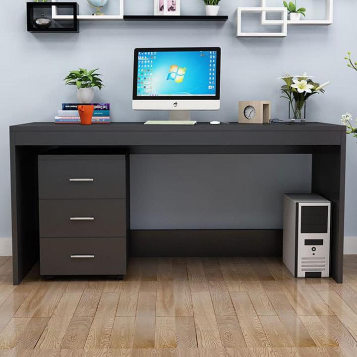 48_inch Latest Design Home office Furniture MDF Student Table Study table Writting Table with Assembled 3 Drawers Unit Moveable Customized