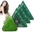 Nature Triangle Shampoo Bar Green Soap (120g) | Controls Oil & Dandruff | Strengthens Hair & Reduces Frizz | Natural Herbal Formula for Healthy, Shiny Hair | Eco‑Friendly Solid Shampoo | Suitable for Women & Men, All Hair Types. 