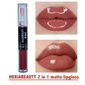 HUXIABEAUTY Pack of 06 24h 2 in 1 LipGloss For Women And For Girls 5579. 