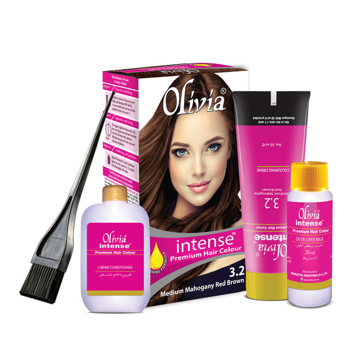 Olivia Intense - Medium Mahogany Red Brown Hair Colour
